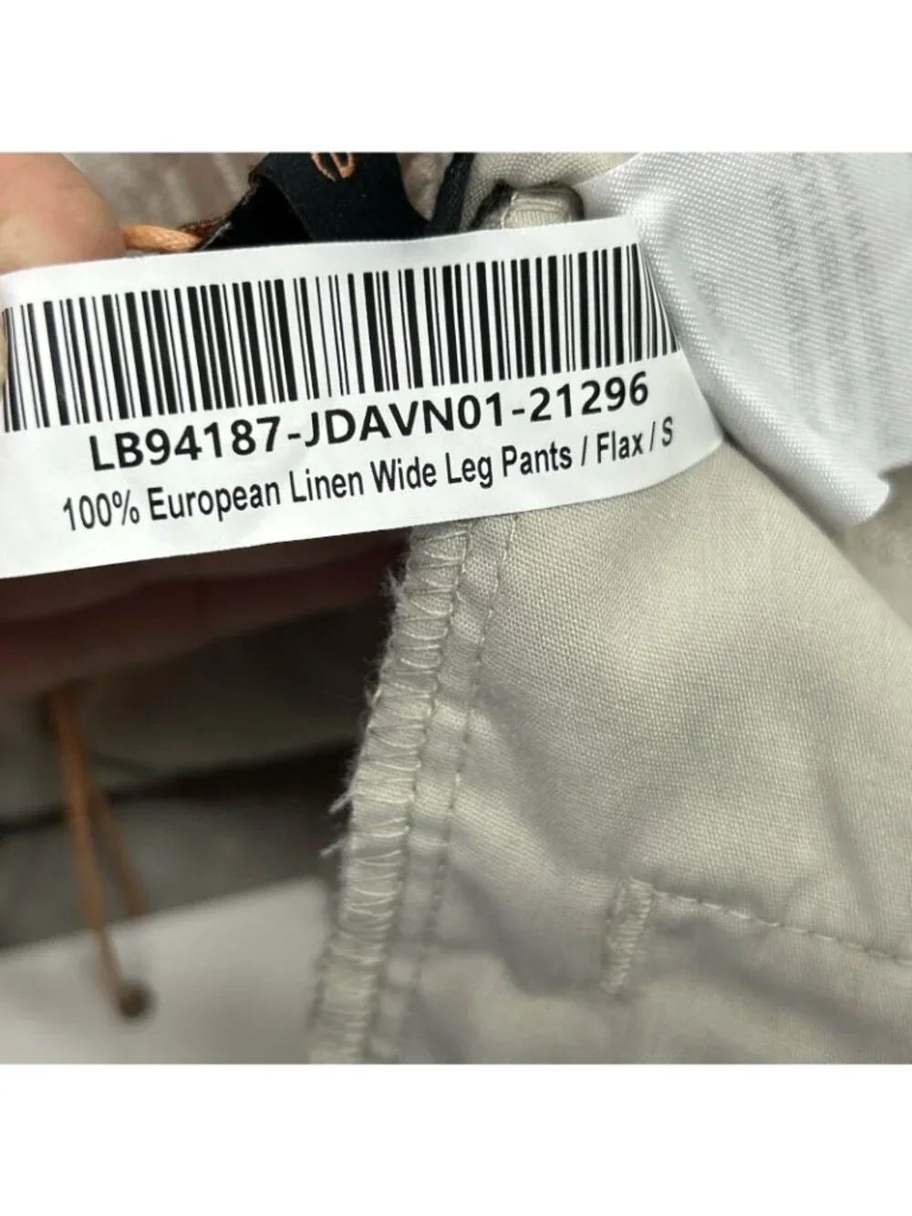 Quince 100% European Linen Wide Leg Cropped Pants Flax Womens Small Coastal NWT